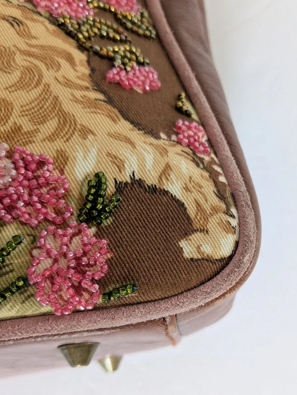 Isabella Fiori Embellished Cocker Spaniel and Terrier Shoulder Bag